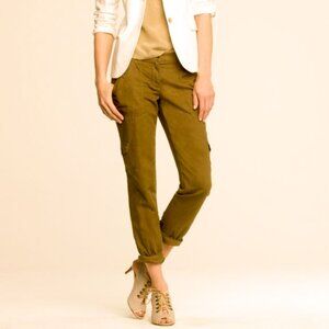 J.Crew Field Pant in Dark Cypress City Fit Linen Blend Size 4